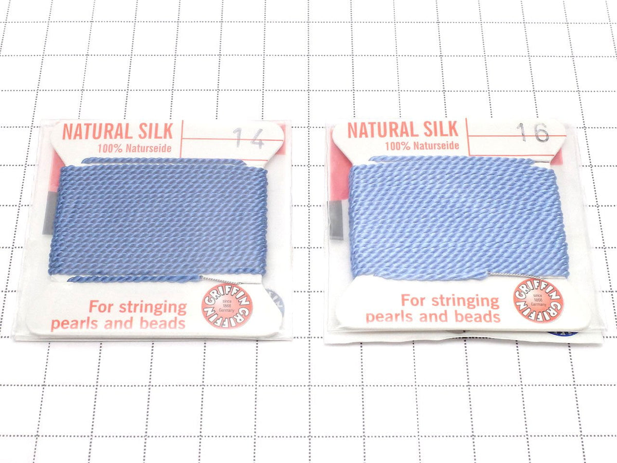 Griffin Cord (Silk Bead Cord Thread) [0.75mm-1.05mm] Blue 1pc