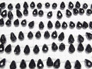 Onyx  Drop  Faceted Briolette 18x12x12mm half or 1strand beads (aprx.13inch/32cm)