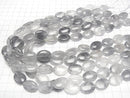 Gray Quartz AA Oval 18x13x6mm half or 1strand beads (aprx.15inch/37cm)