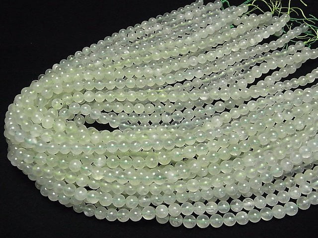 [Video]Prehnite AAA- Round 6mm 1strand beads (aprx.15inch/36cm)