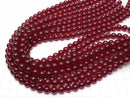 Cherry color Chalcedony AAA Round 8mm 1strand beads (aprx.15inch / 36cm)