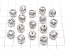 Metal Parts Design Round Beads 10mm Silver Color 10pcs $2.79!