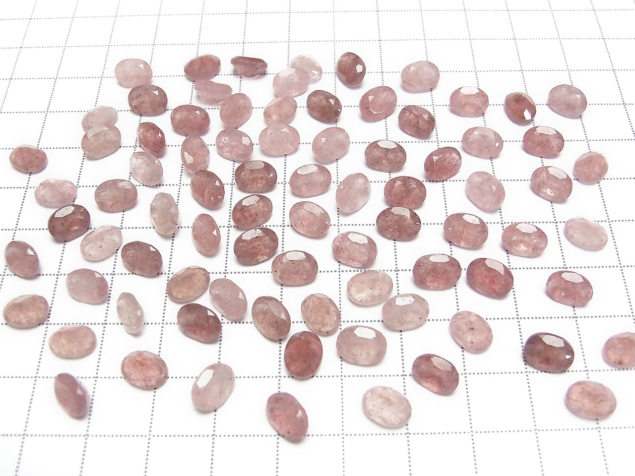 [Video]高質量粉紅色黝簾石 AA++ 裸石 橢圓形刻面 8x6mm 5顆