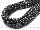 Magnetic!  Hematite  Faceted Rice 8x5x5mm 1strand beads (aprx.15inch/36cm)