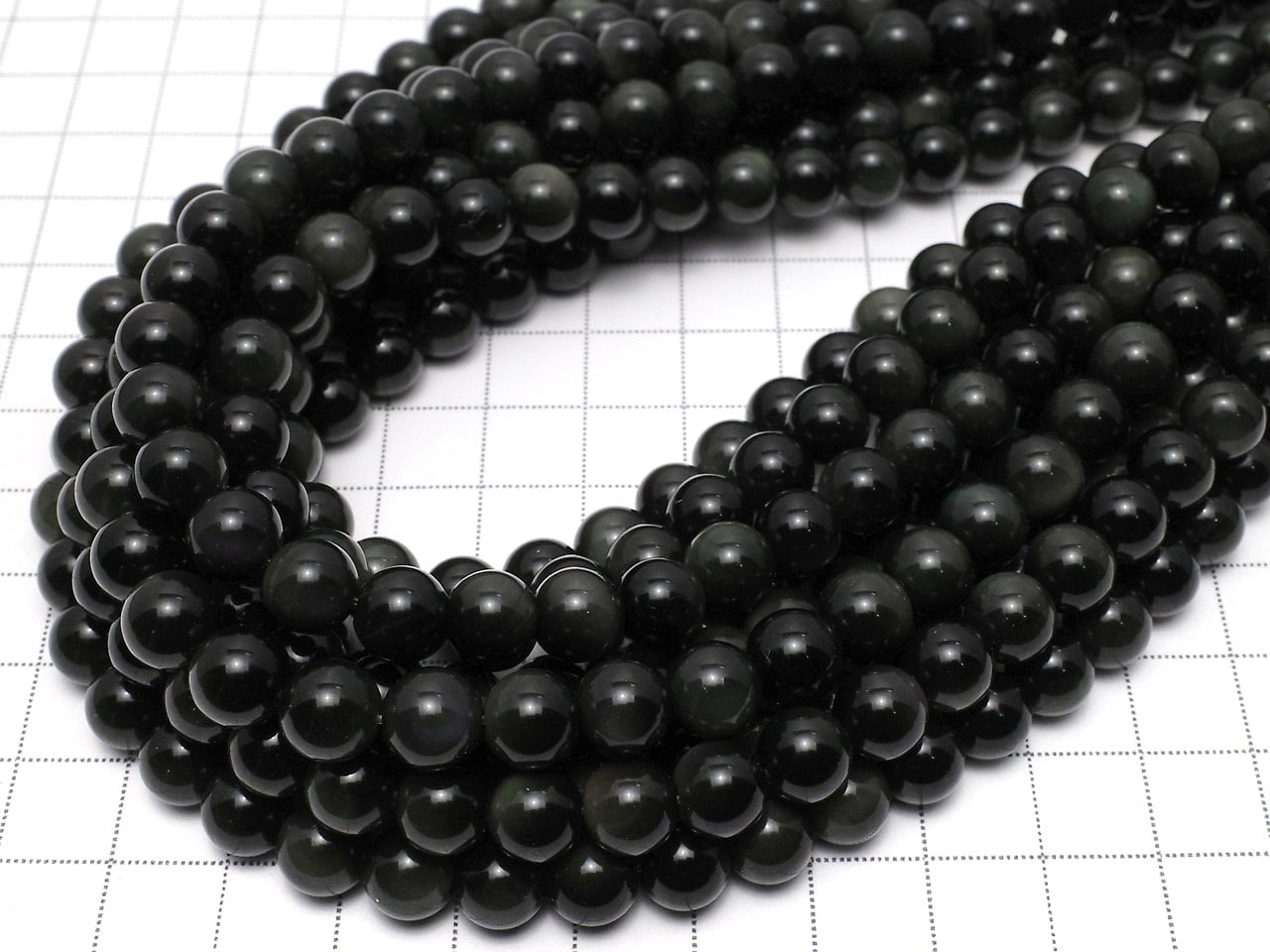 1 fil 5,79 $ ! Obsidienne Arc-en-Ciel AAA Ronde 8mm 1 fil de perles (env. 15 pouces / 37cm)
