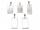 [Video]Meteorite Pendant Rectangle Both Side Finish [M size] 1pc