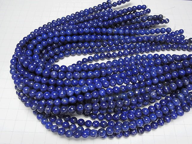 [Video] Lapislazuli AA+ Round 6mm 1strand beads (aprx.15inch/38cm)