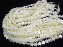 Mother of Pearl MOP White Star [6mm] [8mm] [10mm] [12mm] 1strand beads (aprx.15inch / 36cm)
