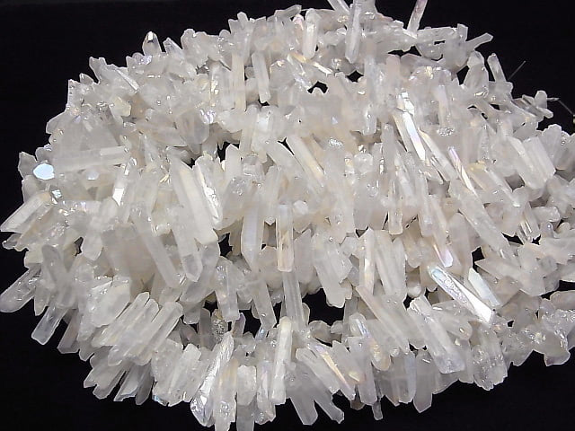 [Video] Crystal Natural Point Cut AB Coating 1strand beads (aprx.15inch / 37cm)