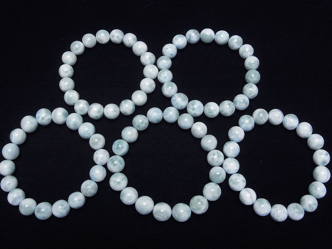 Larimar Pectolite AA++ Round [9mm][10mm][11mm] 1strand beads (Bracelet)