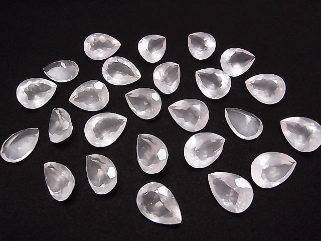 [Video] High Quality Rose Quartz AAA Undrilled Pear shape Faceted 18x13mm 1pc