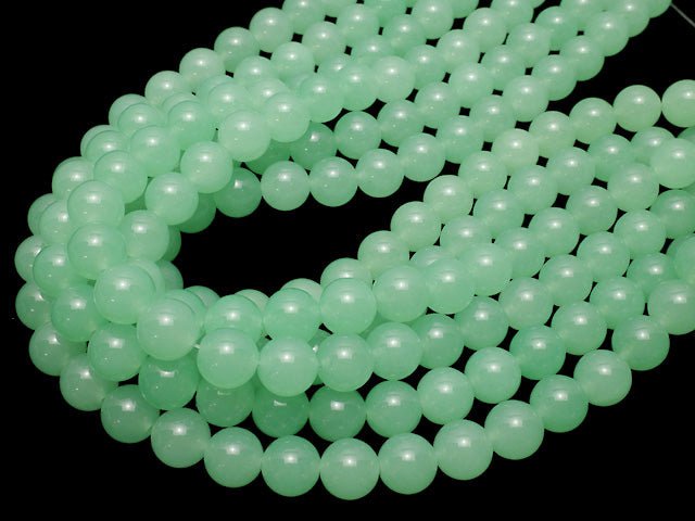 Pastel Green Jade Round 12mm 1strand beads (aprx.15inch / 37cm)