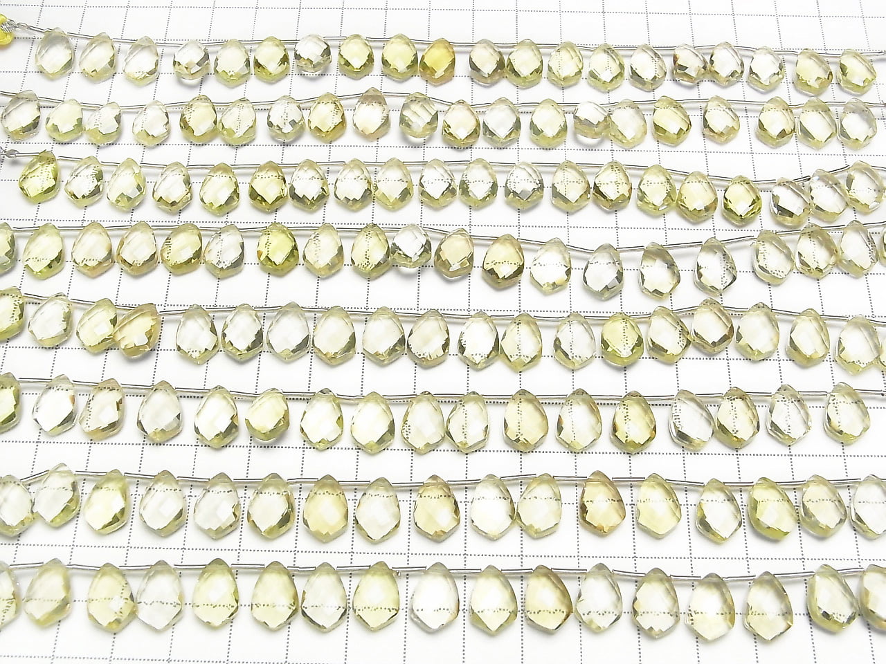 [Video] High Quality Lemon Quartz AAA Deformation Faceted Marquise 12x8mm half or 1strand (18pcs)