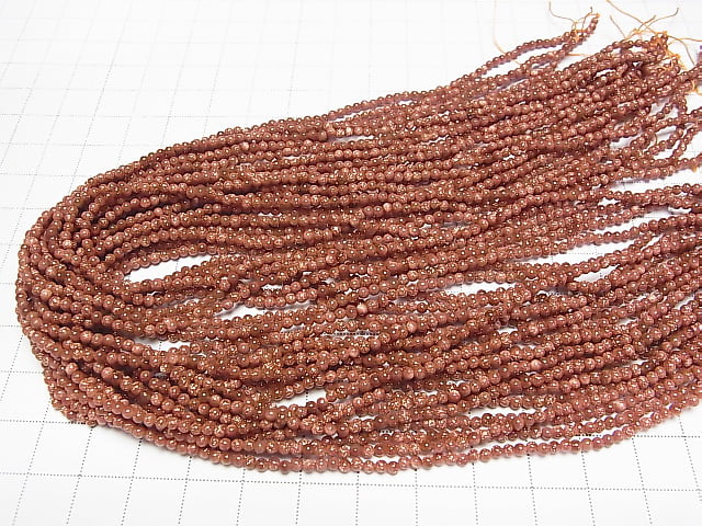 1strand $3.79! Golden Sand Stone Round 2mm 1strand beads (aprx.15inch/38cm)