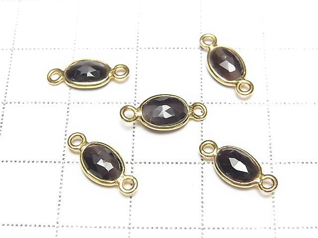 [Video] High Quality Sillimanite ,Cat's Eye AAA Bezel Setting Rose Cut 8x6mm [Both Side ] 18KGP 5pcs $19.99!