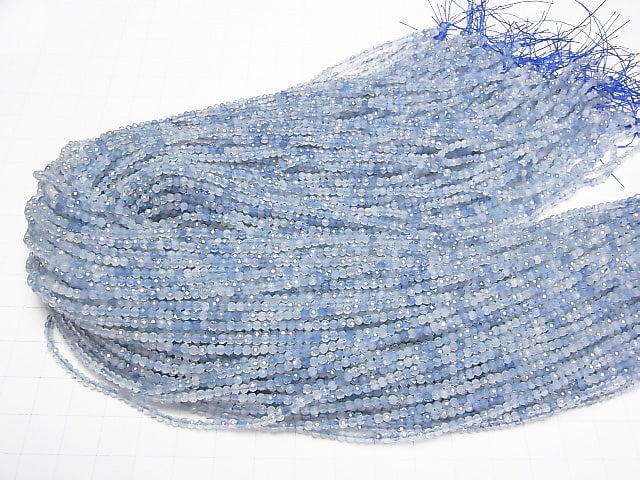 High Quality!  1strand $7.79! Aquamarine AA+ Faceted Round 2.5mm  1strand beads (aprx.15inch/38cm)
