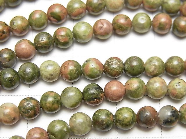 1strand $3.79! Unakite Round 4mm 1strand beads (aprx.15inch / 38cm)