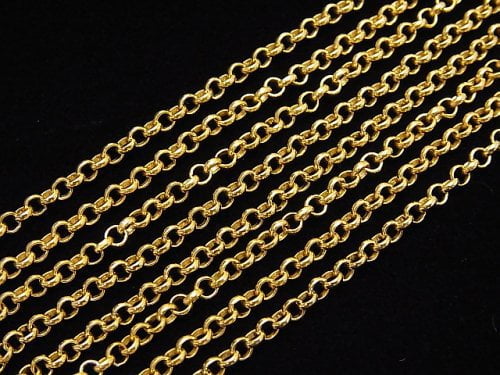 14KGF Rolo Chain 2.4mm 10cm