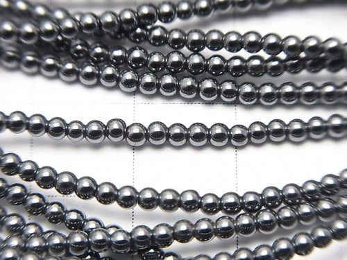 1strand $2.79! Hematite  Round 2-2.5mm 1strand beads (aprx.15inch/38cm)