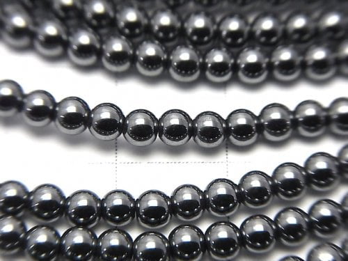 1strand $1.79! Hematite  Round 3mm 1strand beads (aprx.15inch/38cm)