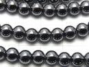 1strand $2.79! Hematite  Round 6mm 1strand beads (aprx.15inch/38cm)