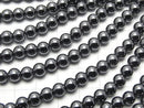 1strand $2.79! Hematite  Round 6mm 1strand beads (aprx.15inch/38cm)
