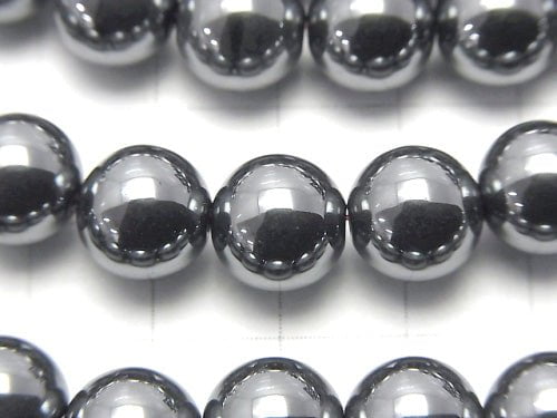 1strand $3.79! Hematite  Round 10mm 1strand beads (aprx.15inch/38cm)