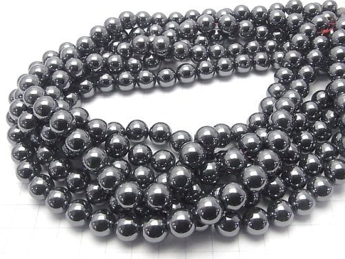 1strand $3.79! Hematite  Round 10mm 1strand beads (aprx.15inch/38cm)