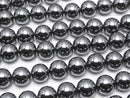 Hematite  Round 14mm half or 1strand beads (aprx.15inch/38cm)