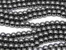 [Video]Magnetic! Hematite Round 3mm 1strand beads (aprx.15inch/38cm)