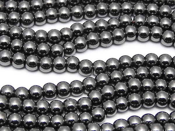 [Video]Magnetic! Hematite Round 3mm 1strand beads (aprx.15inch/38cm)