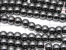 [Video]Magnetic! Hematite Round 3mm 1strand beads (aprx.15inch/38cm)