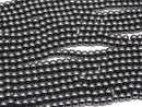 [Video]Magnetic! Hematite Round 3mm 1strand beads (aprx.15inch/38cm)