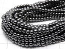 [Video]Magnetic! Hematite Round 3mm 1strand beads (aprx.15inch/38cm)