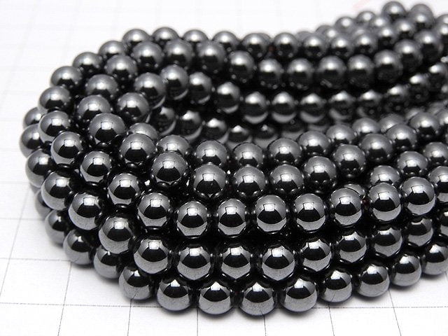 Magnetic!  Hematite  Round 6mm 1strand beads (aprx.15inch/38cm)