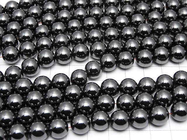 Magnetic! Hematite  Round 10mm 1strand beads (aprx.15inch/38cm)