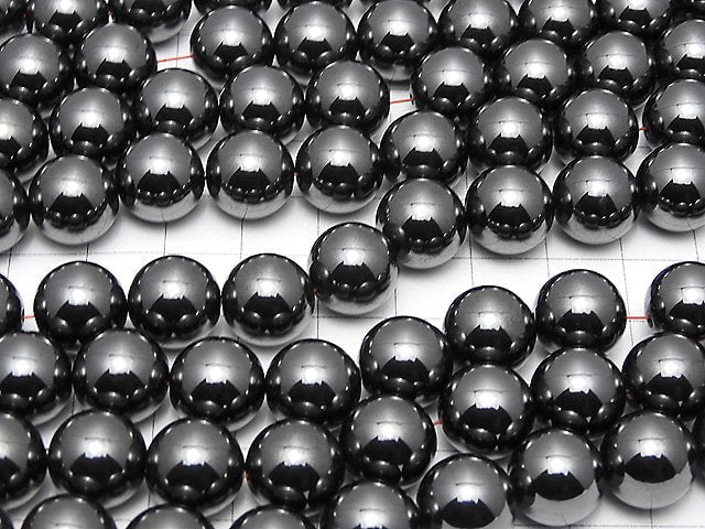 Magnetic!  Hematite  Round 12mm 1strand beads (aprx.15inch/38cm)