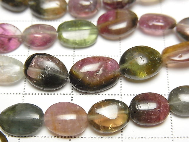 [Video]High Quality Bi-color Tourmaline AA++ Small Size Nugget half or 1strand beads (aprx.17inch/42cm)