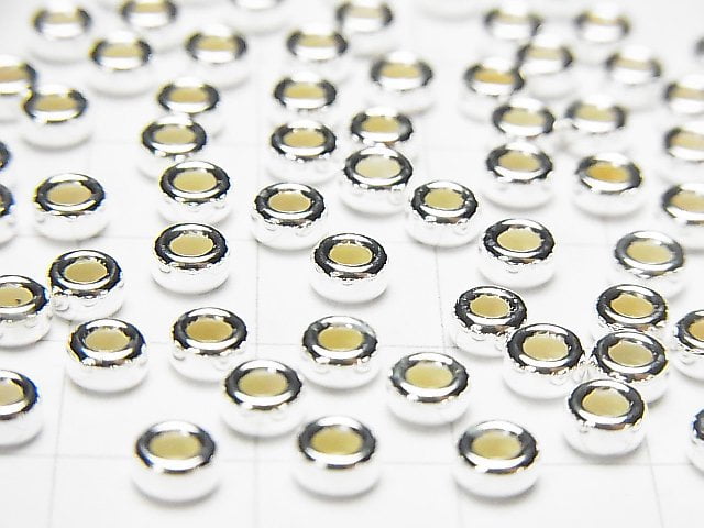 Silver925  Roundel  3mm4mm5mm No coating  20pcs