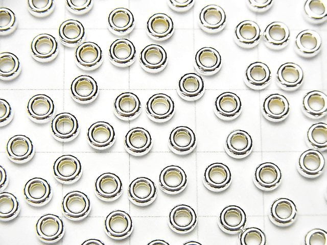 Silver925  Roundel  3mm4mm5mm No coating  20pcs