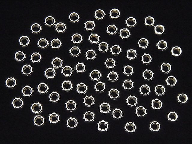 Silver925  Roundel  3mm4mm5mm No coating  20pcs