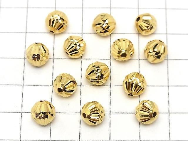 純銀925 扁珠 [6mm][8mm] 18K鍍金 1個