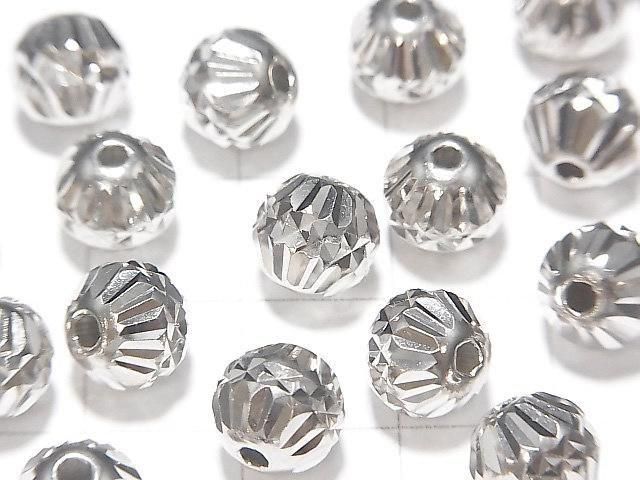 Silver925  Rondelle  [6mm][8mm] Rhodium Plated  2pcs
