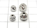 Silver925  Rondelle  [6mm][8mm] Rhodium Plated  2pcs