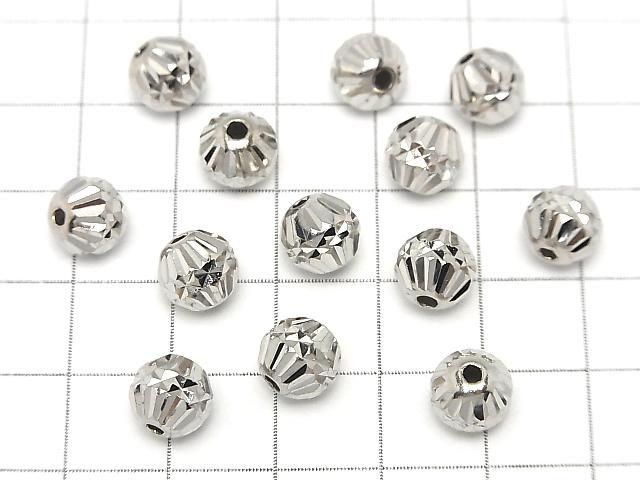 Silver925  Rondelle  [6mm][8mm] Rhodium Plated  2pcs