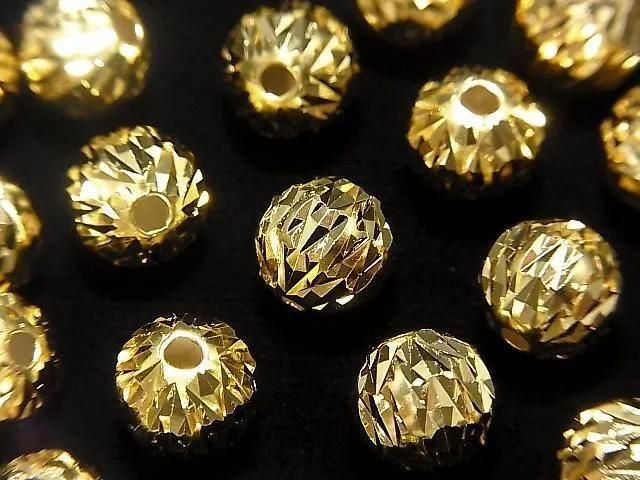 Silver 925 Random Round Cut [6mm][8mm] 18KGP 3pcs