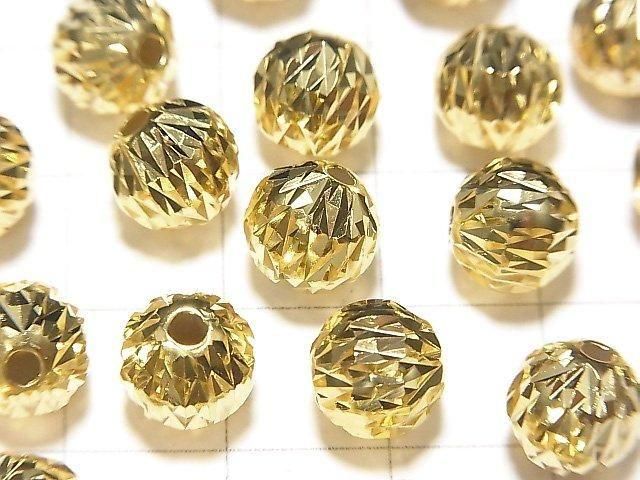 Silver 925 Random Round Cut [6mm][8mm] 18KGP 3pcs