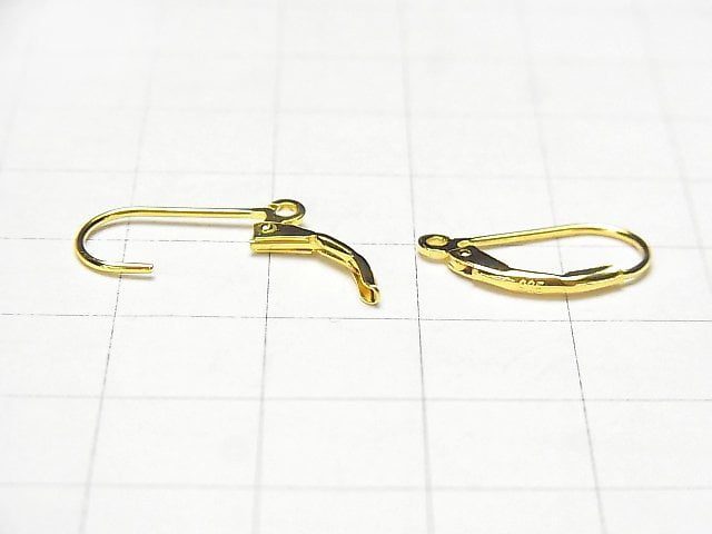 Silver925 earrings French hook 18KGP 1pair