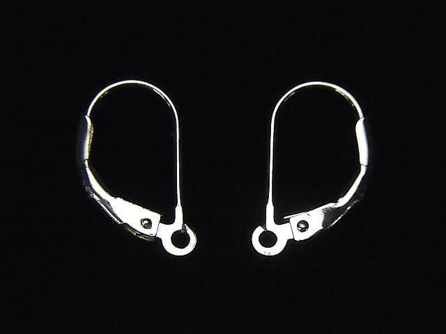 Silver925 earrings French hook No coating 1pair