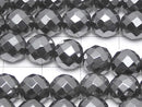 Magnetic! Hematite  64Faceted Round 8mm 1strand beads (aprx.15inch/38cm)